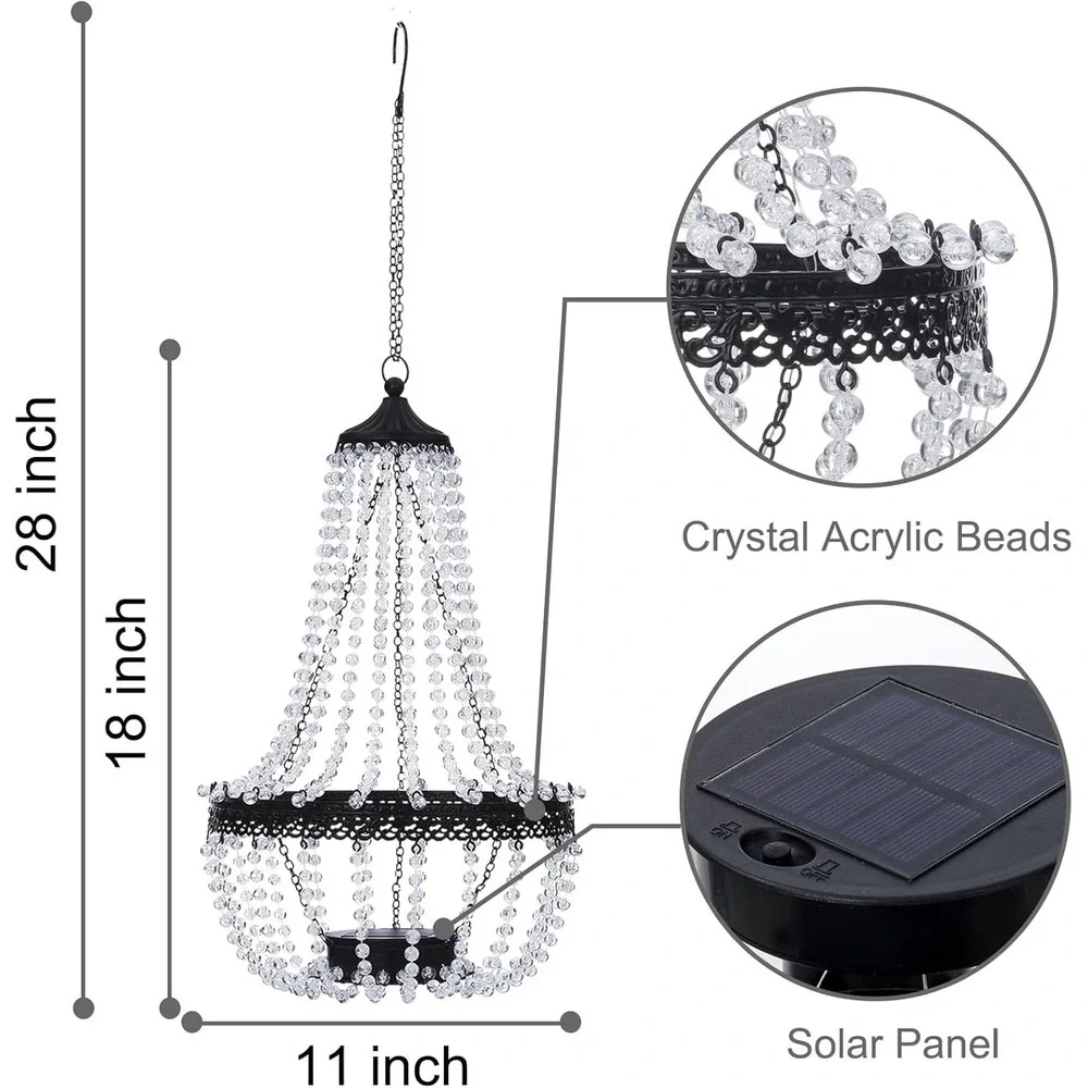 Solar Hanging Lantern Chandelier 28